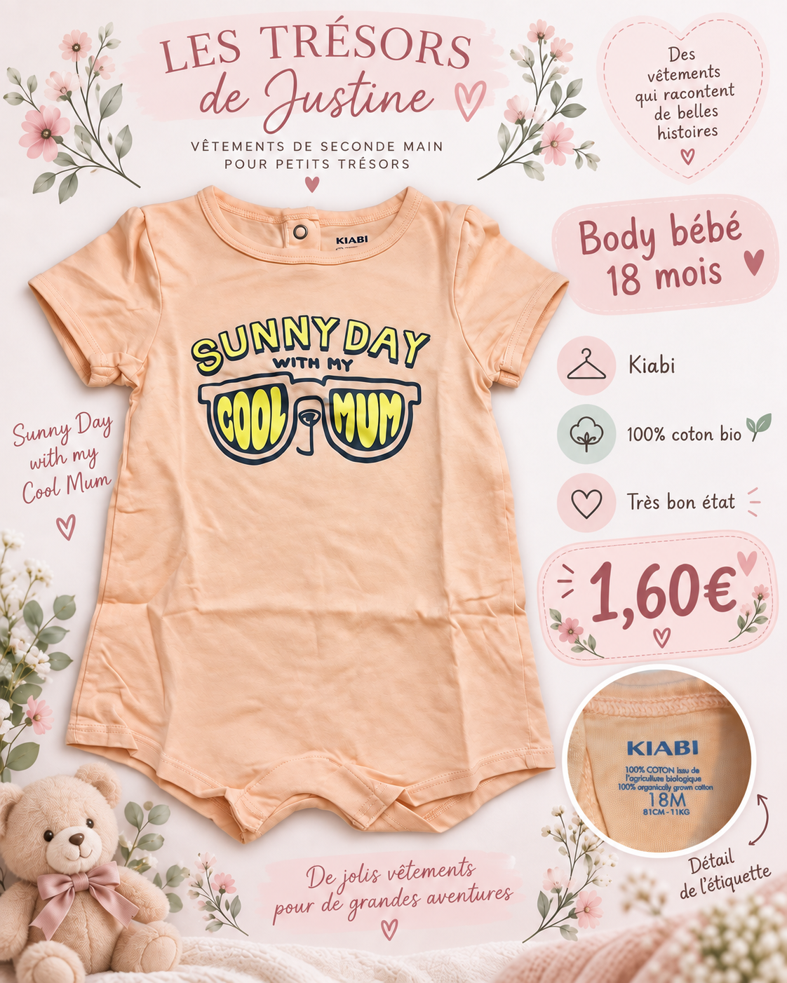 body 18 mois mixte