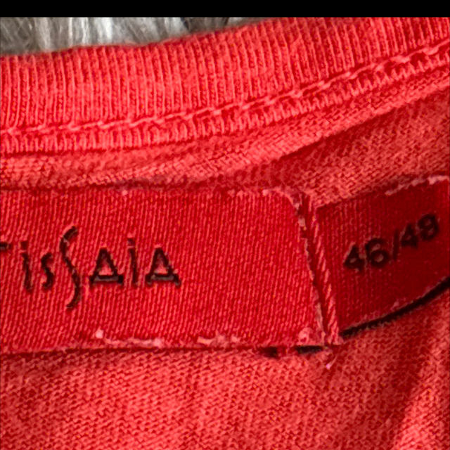 Haut femme Tissaia – Taille 46/48 – Rouge corail ❤️