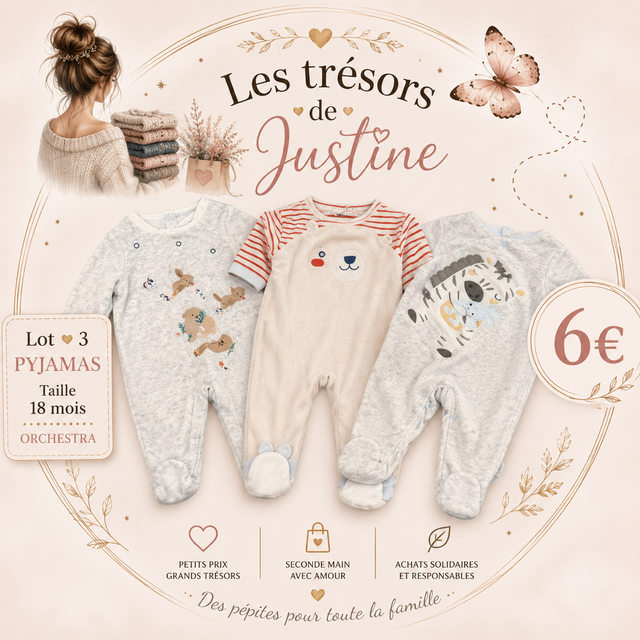 Lot 3 pyjama
