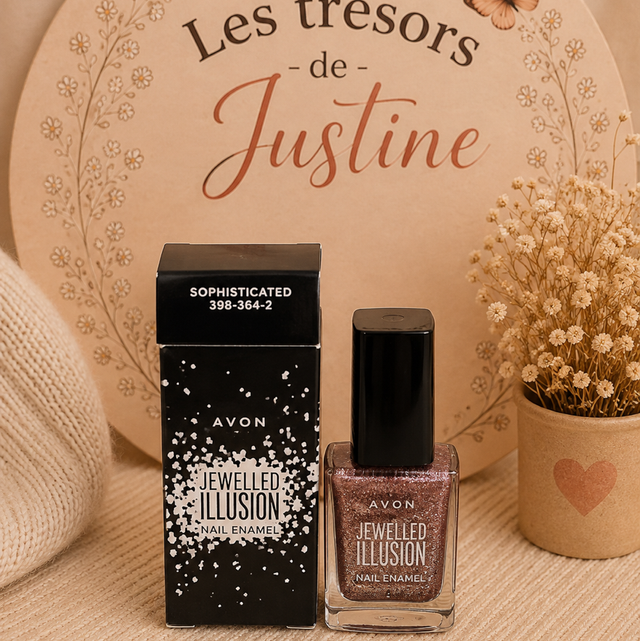 ✨ Vernis AVON Jewelled Illusion – Sophisticated Rose Gold
