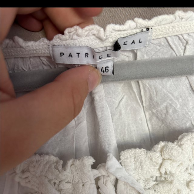 Blouse blanche bohème Patrice Bréal – dentelle