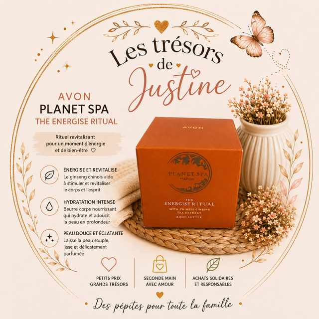 AVON Planet Spa – The Energise Ritual Body Butter, au thé vert chinois 🍃🧡