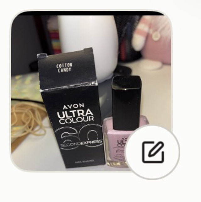 💗 Vernis AVON Ultra Colour 60 Second Express – Cotton Candy