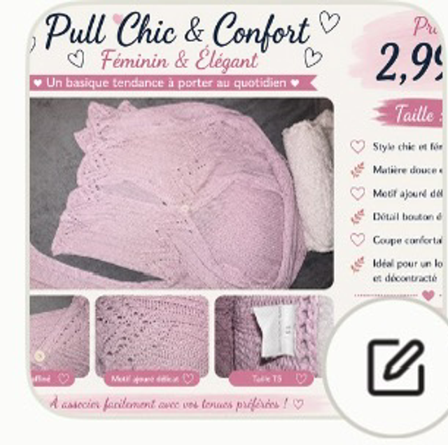 Gilet rose pastel