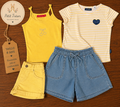 Lot 2 ensembles jaune /bleu .