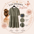 Robe longue kaki