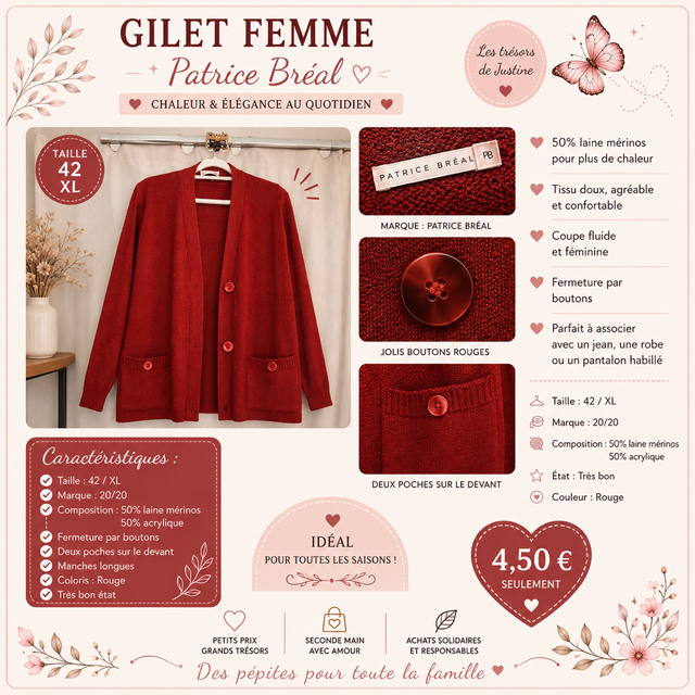 Gilet rouge