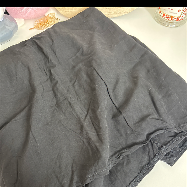 🖤 Blouse / top noir avec dentelle XL – Femme