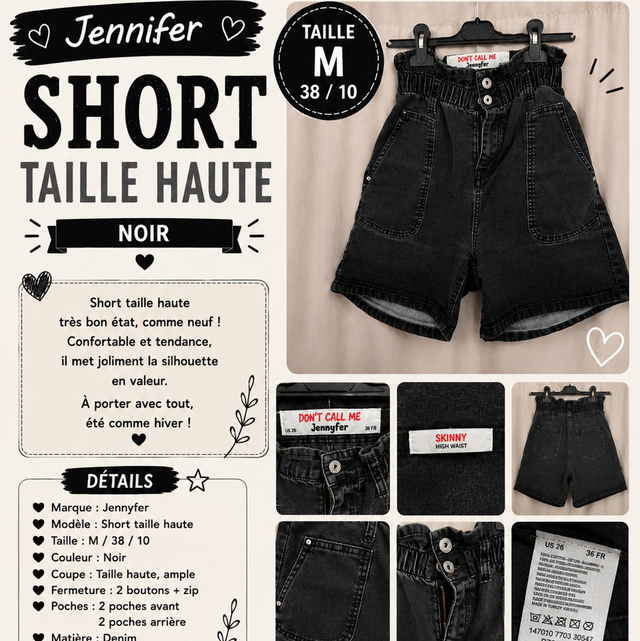 Short taille haute