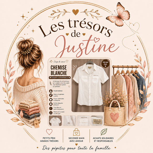 Chemise blanche à manche courte