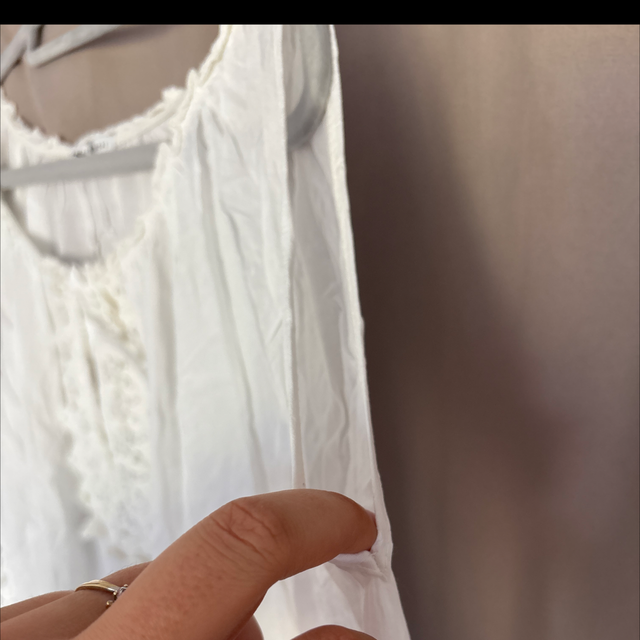 Blouse blanche bohème Patrice Bréal – dentelle