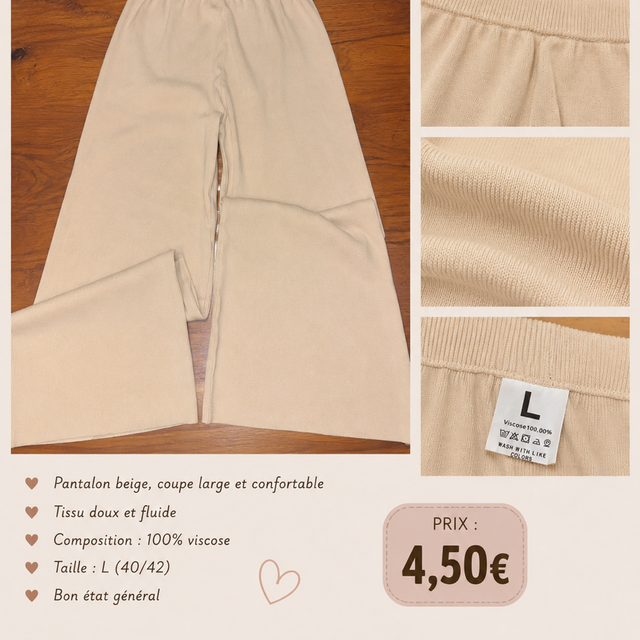 Pantalon beige