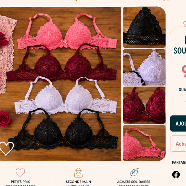 Lot 5 soutien Gorges . Taille M