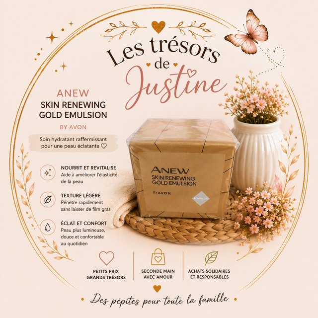 AVON ANEW Skin Renewing Gold Emulsion – Protinol™ ✨💛