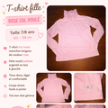 Pull colle roulé rose