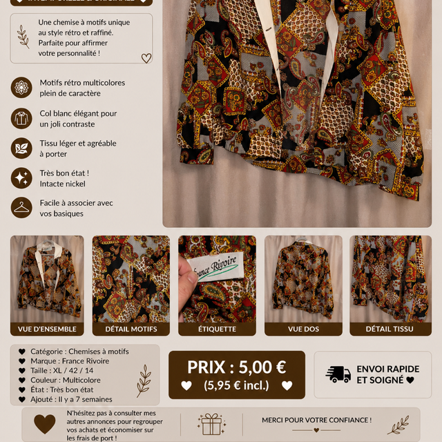 Chemise France Rivoire