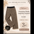 Pantalo fluide leopard