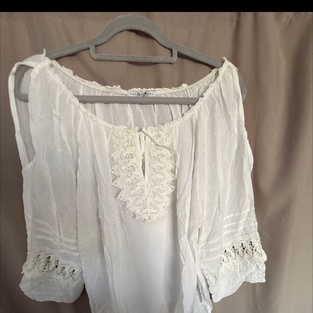 Blouse blanche bohème Patrice Bréal – dentelle