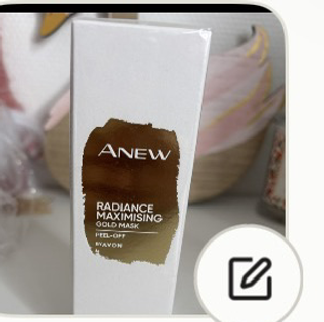 AVON ANEW Radiance Maximising Gold Mask Peel-Off, masque visage doré 75 ml. ✨