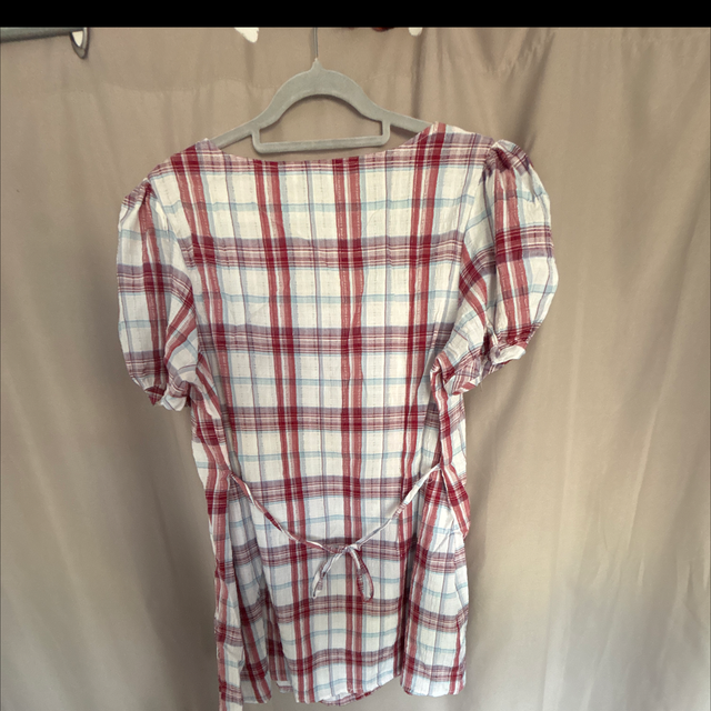 Tunique / blouse à carreaux F.D. Joseph – Taille T4 ❤️🤍