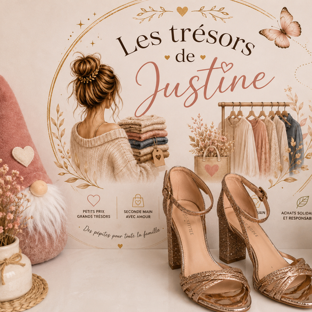 👡 Sandales à talons CHC-Shoes – Rose poudré / doré