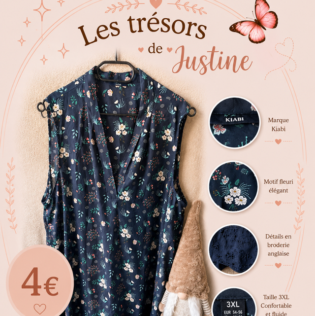 Robe à fleur 3XL