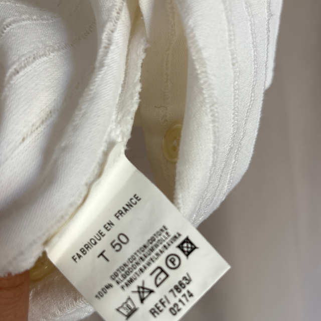 👔 Chemise blanche rayée Fashion Plus – Taille 50