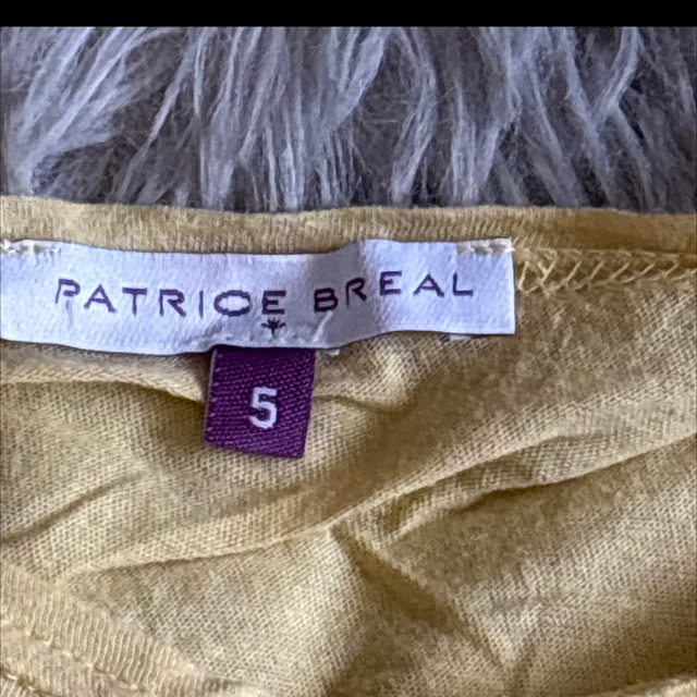 T-shirt femme Patrice Bréal – Taille 5 – Jaune pâle 💛