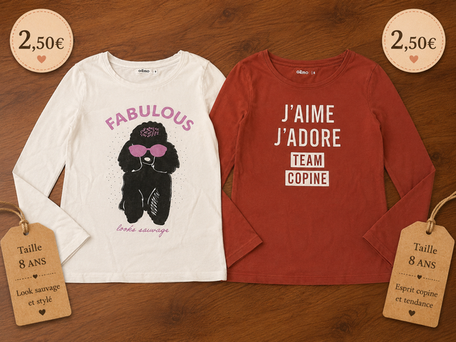 Lot 2 pull 2,50€ LE lot . Gémo