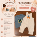 Salopette et haut petit renard sergent M