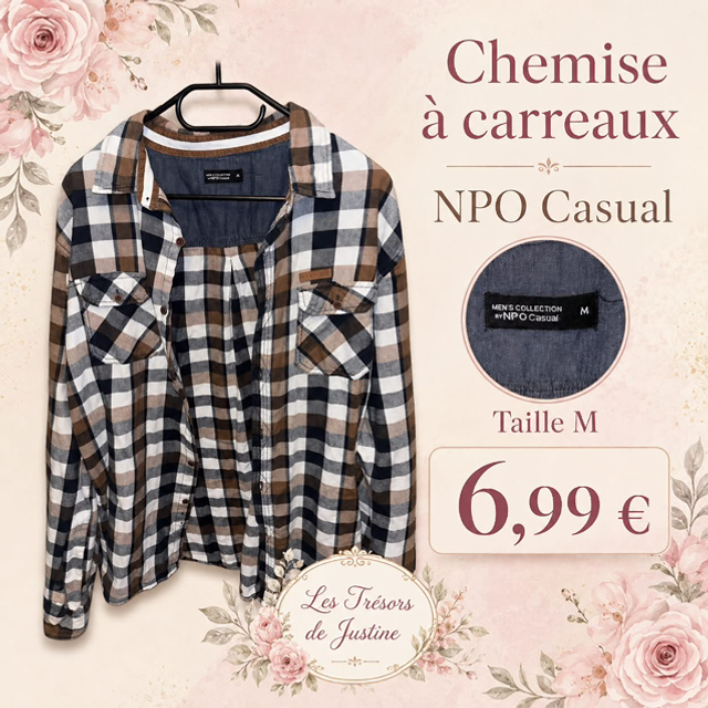 Chemise à carreaux