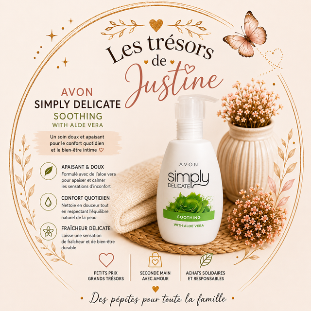 AVON Simply Delicate Soothing – Feminine Wash à l’Aloe Vera 🌿🤍