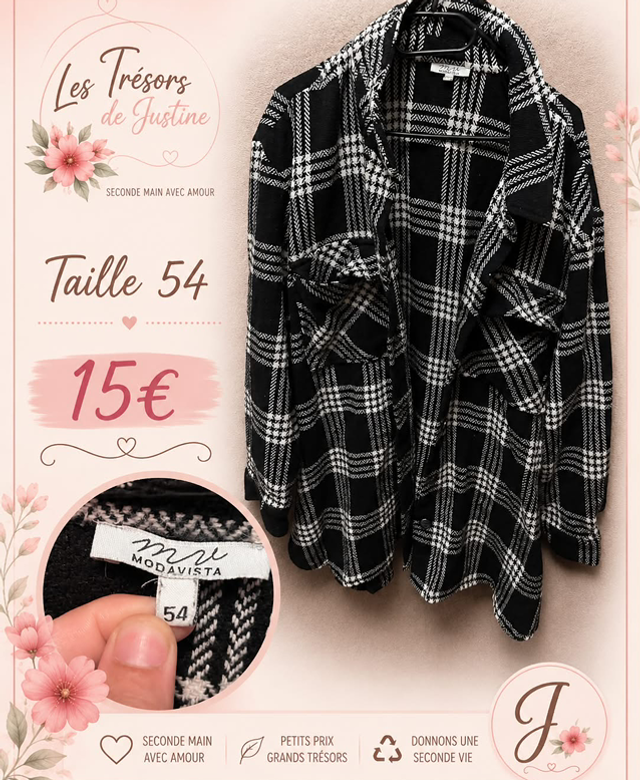 Veste carreaux