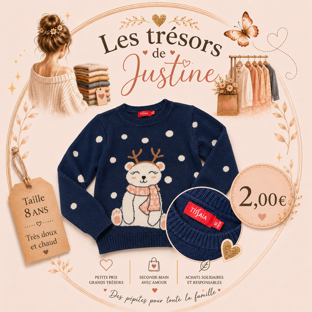 Pull Noël 8 ans