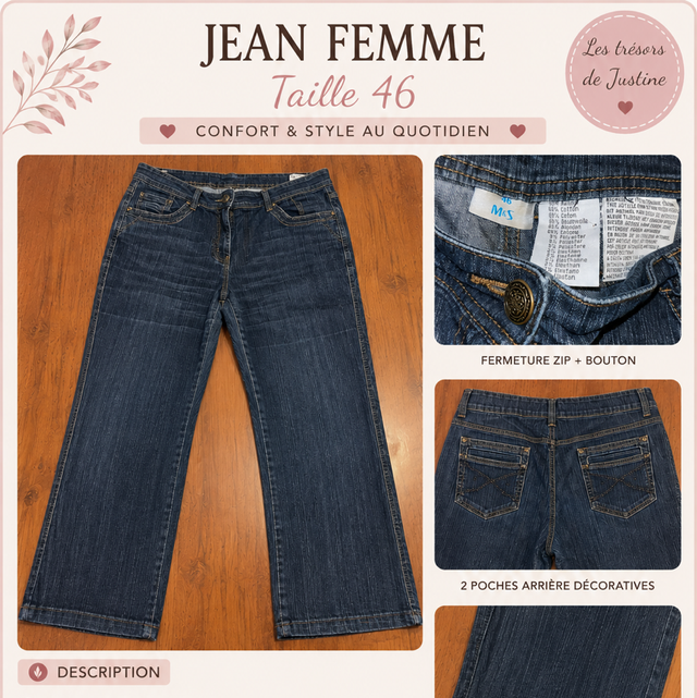 Jean femme foncé