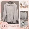 Pull laine beige