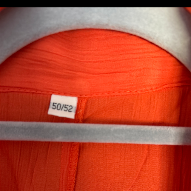 Chemisier orange corail grande taille – Taille 50/52