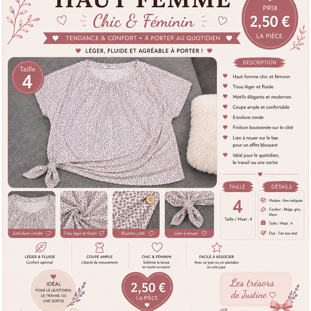 Haut femme léger