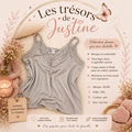 Débardeur  femme gris avec dentelle