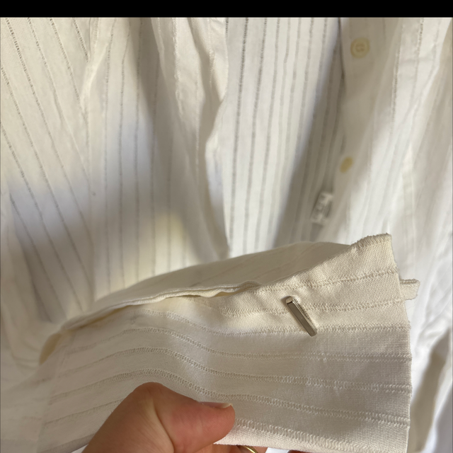 👔 Chemise blanche rayée Fashion Plus – Taille 50