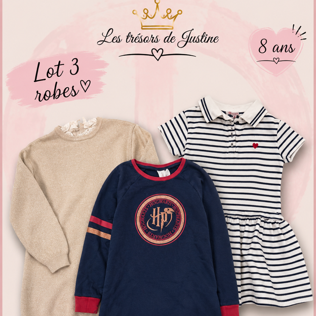 Lot 3 robe 8 ans