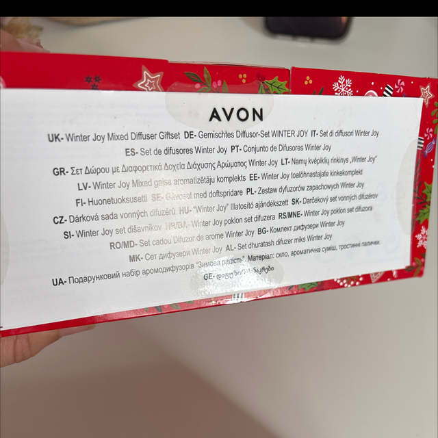 🎄 AVON Winter Joy – Coffret de 3 diffuseurs à bâtonnets
