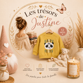 💛🐼 Petit sweat bébé – 3 mois 🐼💛