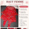 T-shirt avec noeud au bas du ventre .