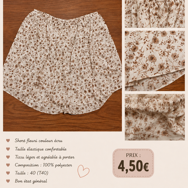 Jupe fleur