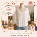Blouse blanche bohème Patrice Bréal – dentelle