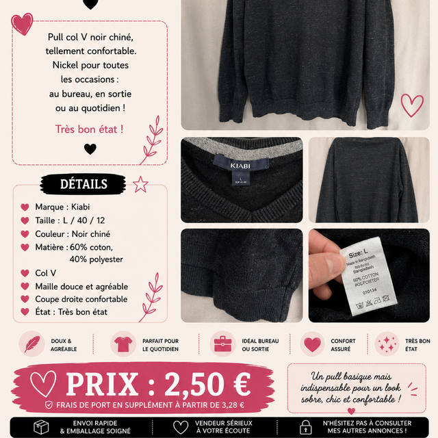 Pull col V
