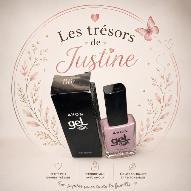 🌸 Vernis AVON Gel Shine – Petal Fresh