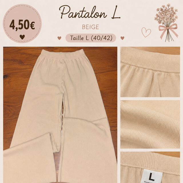 Pantalon beige