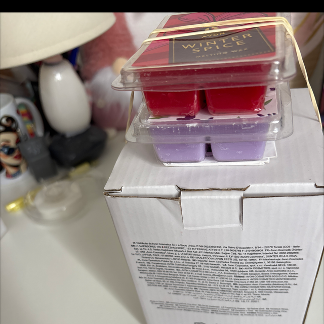 🎁 Coffret AVON – Fondoir à cire + 2 cires parfumées